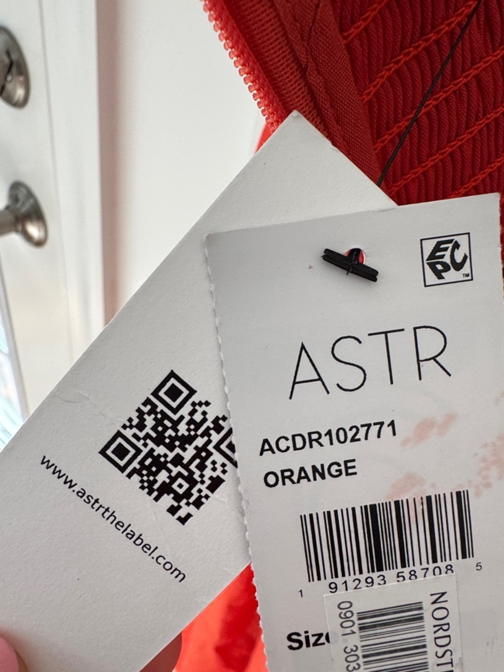 NWT Anthropologie ASTR the Label Orange Kalia Halter Keyhole Dress M - Picture 12 of 16